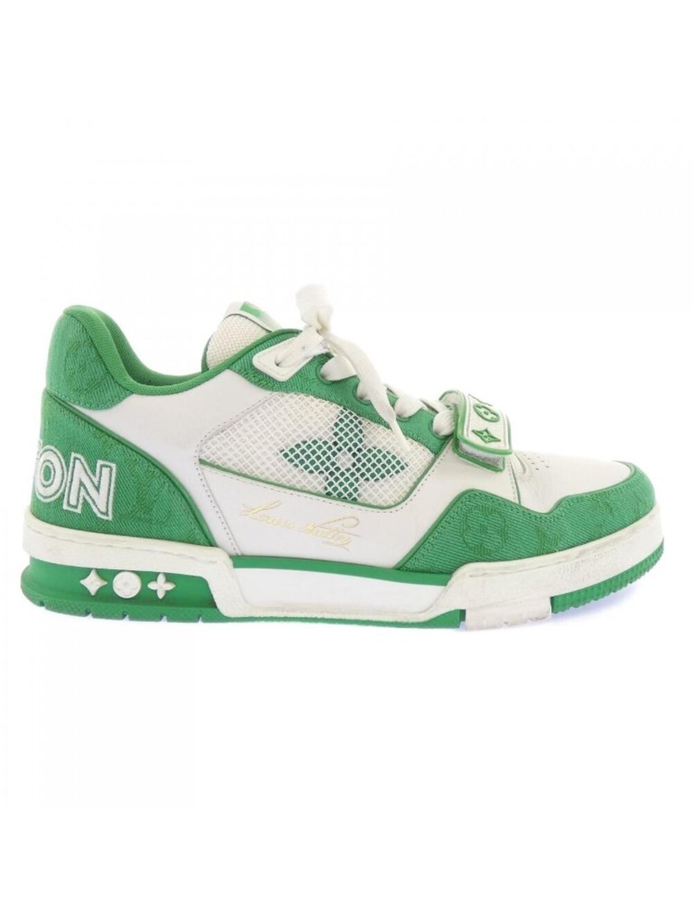 Louis Vuitton Monogram Denim LV Trainers Line Sneakers